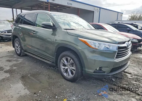 2015 Toyota Highlander Xle из США, поврежденный, VIN 5TDKKRFH6FS079250